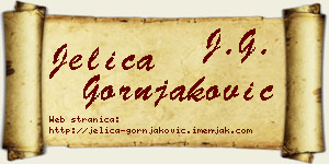 Jelica Gornjaković vizit kartica